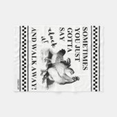 "CLUCK IT!" FLEECEDECKE (Vorderseite (Horizontal))