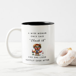 Cluck It Personalisierter Ruhestand Zweifarbige Tasse