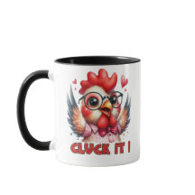 Cluck It Quote Tasse | Funny & Relaxter Coffee Cup