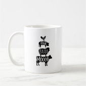 Cluck Oink Baa Moo - Chicken Pig Sheep Cow Bauer Kaffeetasse (Links)