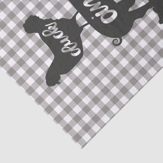 Cluck Oink Moo Hühnerkuh Schweinehaltbetrieb Land Seidenpapier (Ausschnitt)