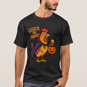 Cluck or Treat Lustiger Hühner Halloween Kostüm Ku T-Shirt