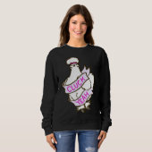Cluck Yeah Silkie Chicken Sweatshirt (Vorne ganz)