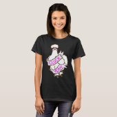Cluck Yeah Silkie Chicken T-Shirt (Vorne ganz)