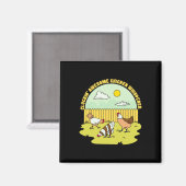 Cluckin Awesome Hühnerflüsterer Magnet (Vorderseite/Rückseite)