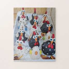 Cluckin 'Crazy Chicken Crew Puzzle, 28 cm x 35,5 c Puzzle