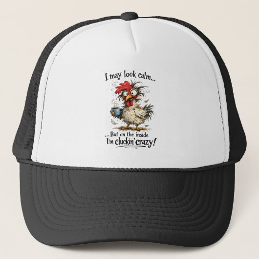 Cluckin  Crazy Truckerkappe (Vorderseite)