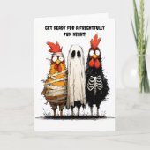 Cluckin’ Creepy Halloween Bash Einladung (Vorderseite)
