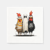 Cluckin’ Creepy Halloween Bash Serviette (Vorderseite)