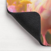 Cluckin' Cute: Das rosa Hühner-Mauspad Mousepad (Ecke)