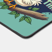Cluckin' Good Time Funny Chicken Illustration Schreibtischunterlage (Ecke)