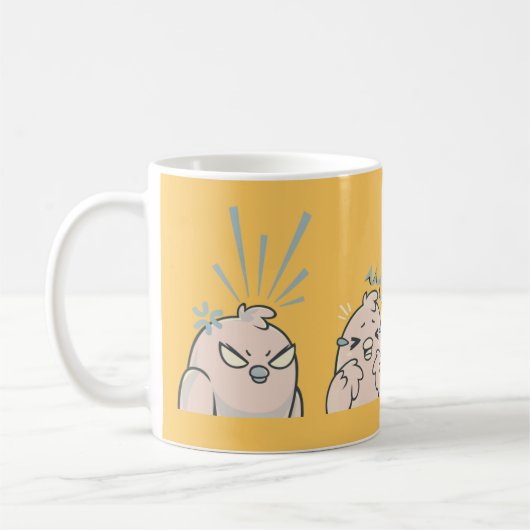 Cluckin' gute Stimmung Kaffeetasse (Links)
