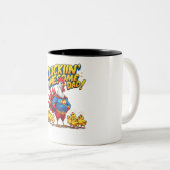 Cluckin’ Phantastischer Vater - Funny Zweifarbige Tasse (VorderseiteRechts)