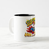 Cluckin’ Phantastischer Vater - Funny Zweifarbige Tasse (Vorderseite Links)