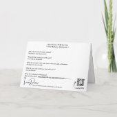 Cluckin’ Unglaublich witzig Chicken Joke Card - Li Dankeskarte (Rückseite)