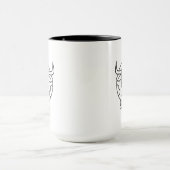 Clueless Bull Abstract Art Mug Tasse (Zentrum)