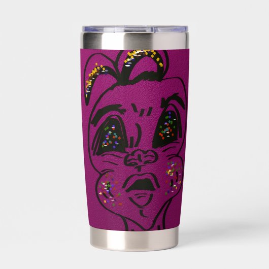 Clueless Bunny  Thermobecher (Vorderseite)