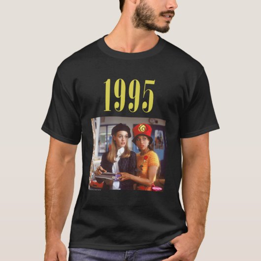 Clueless Clueless 1995 Schwarz Klein T-Shirt (Vorderseite)
