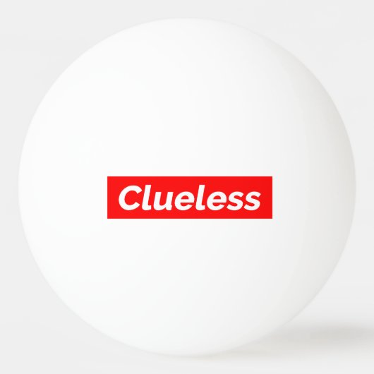 Clueless III Tischtennisball (Rückseite)