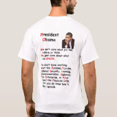 CluelessObama T-Shirt (Rückseite)