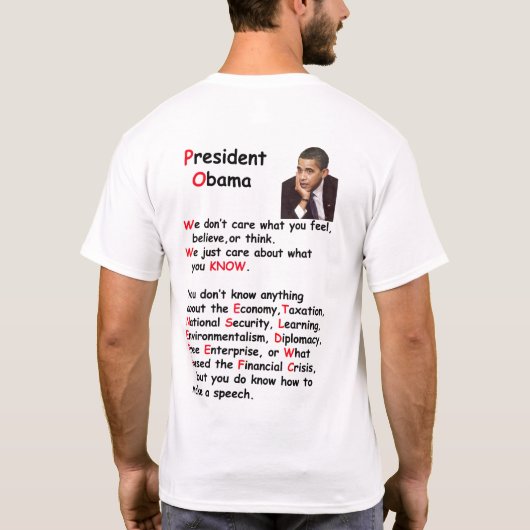 CluelessObama T-Shirt (Rückseite)
