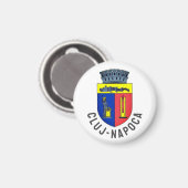 Cluj-Napoca Wappen, Rumänien Magnet (Vorderseite/Rückseite)