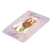 Clumber Spanel Heart Mama Magnet (Linke Seite)