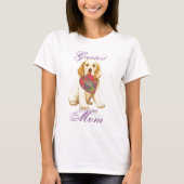 Clumber Spanel Heart Mama T-Shirt (Vorderseite)