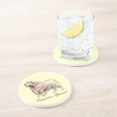 Clumber Spanel Sandstone Untersetzer (Seite)