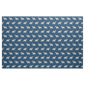 Clumber Spaniel-Blauer Hund Stoff (Fat Quarter (45,7 x 55,9 cm))