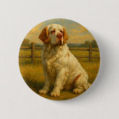 Clumber Spaniel Button (Vorderseite)