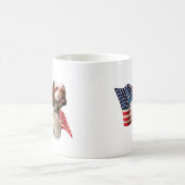 Clumber Spaniel Flag Kaffeetasse (Mittel)