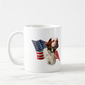 Clumber Spaniel Flag Kaffeetasse (Links)