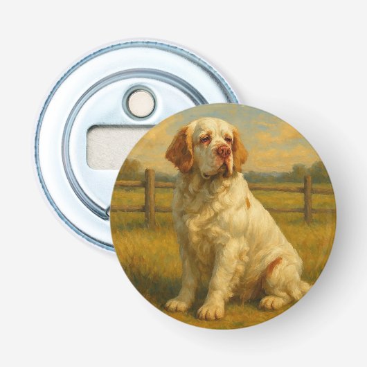 Clumber Spaniel Flaschenöffner (Vorderseite)