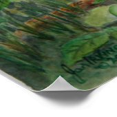 Clumber Spaniel - Frühjahrswoodland-Druck Poster (Ecke)