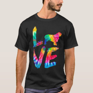 Clumber Spaniel Gefärbte Krawatte Liebe Dog Mama V T-Shirt