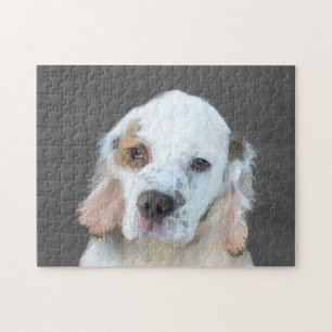 Clumber Spaniel Gemälde - Süße originelle Hundekun Puzzle