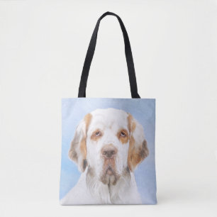Clumber Spaniel Gemälde - Süße originelle Hundekun Tasche