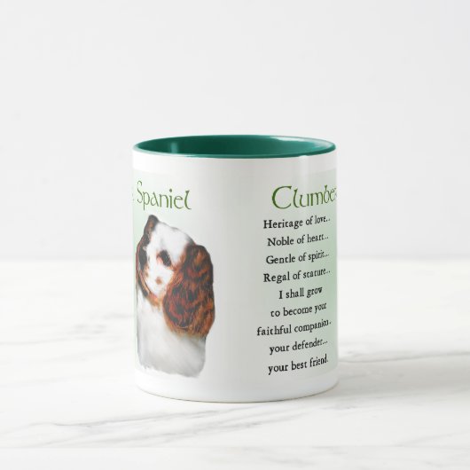 Clumber Spaniel-Geschenke Tasse (Zentrum)