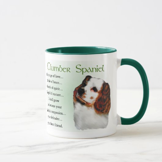 Clumber Spaniel-Geschenke Tasse (Rechts)
