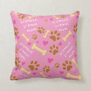 Clumber Spaniel-Hundezucht-Mama-Geschenk-Idee Kissen