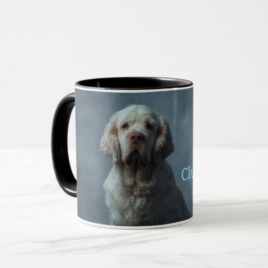Clumber Spaniel Kaffeetasse (Vorderseite Links)