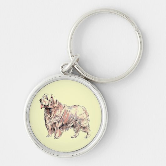 Clumber Spaniel Key Chain Schlüsselanhänger (Vorne)