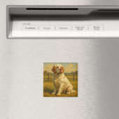 Clumber Spaniel Magnet (In Situ (Geschirrspüler))