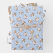 Clumber Spaniel Malerei Niedlich Original Hunde Ku Geschenkpapier Set (Beispiel)