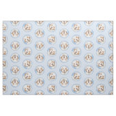 Clumber Spaniel Malerei Niedlich Original Hunde Ku Stoff (Fat Quarter (45,7 x 55,9 cm))