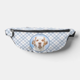 Clumber Spaniel Malerei Süße Original Haustier Hun Bauchtasche