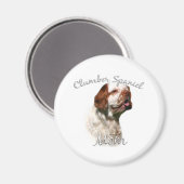 Clumber Spaniel Mama 2 Magnet (Vorderseite/Rückseite)
