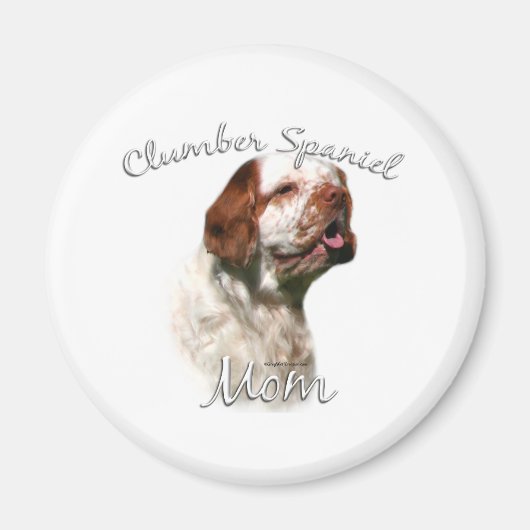 Clumber Spaniel Mama 2 Magnet (Vorne)