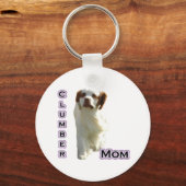 Clumber Spaniel Mama 4 - Schlüsselanhänger (Vorderseite)